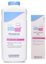 Sebamed SebaMed Baby Powder, 200g & Baby Massage Oil, 150ml Combo - Fast UK Delivery