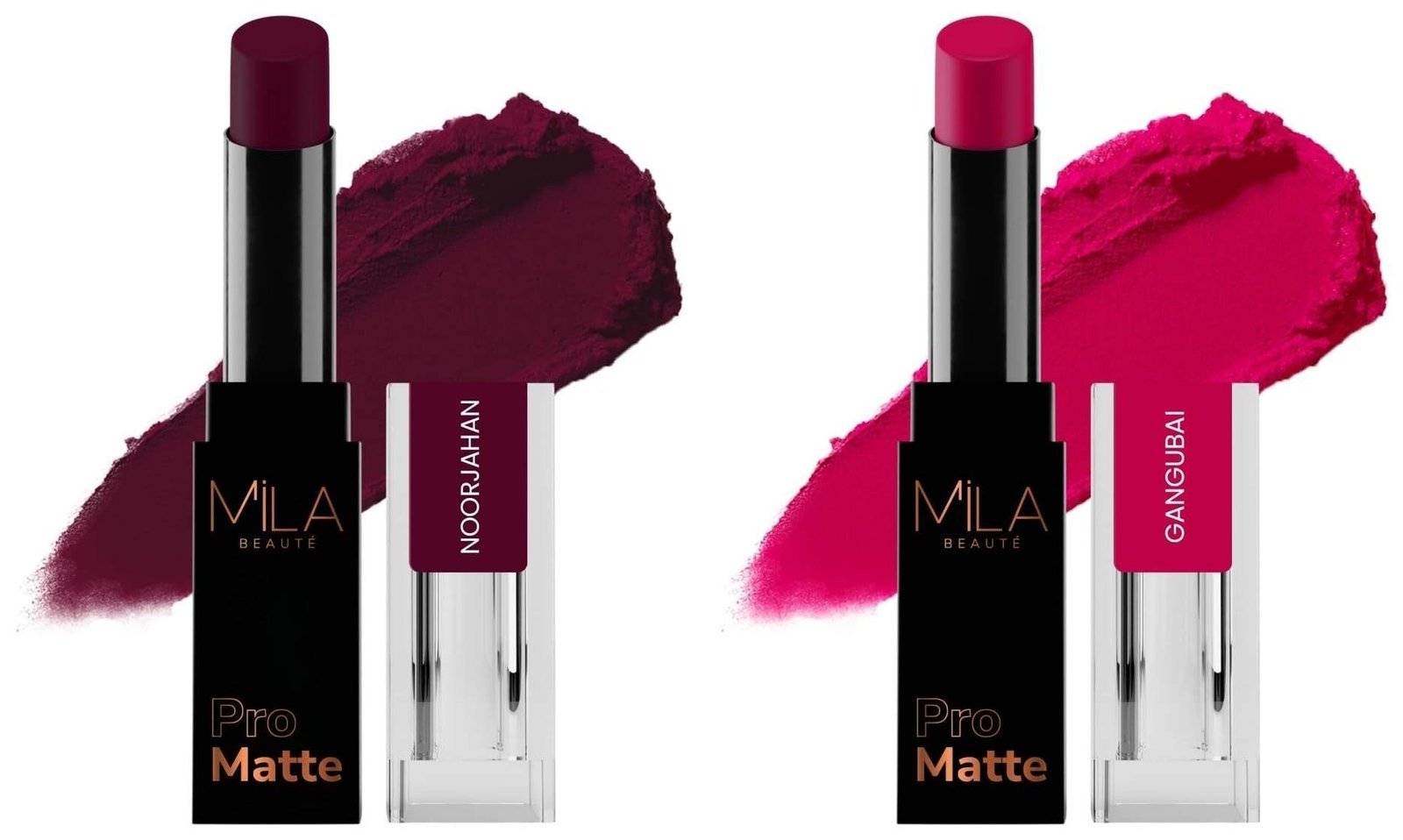 uk61py1H-MlDL-1-1.jpg MILA Beaute Pro Matte Lipstick | Shade - Noorjahan, 4.2g Pro Matte Lipstick | Creamy Matte Lipstick | Shade - Gangubai, 4.2g - Fast UK Delivery - Image 1