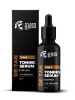 Beardo 2-in-1 Detan Serum + Toner For Men, 30ml | Face Serum For Men | De tan Serum with AHA & Plant Collagen | Brightens Complexion, Removes Dead Skin - Fast UK Delivery