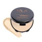 Mila Beaute Perfecting Compact Powder | Natural Matte Finish| Longstay with SPF 15 | Minimized Pores and Finelines | Controls Shine | Lightweight Compact Powder | Shade - (201 Natural, 16g) - Fast UK Delivery
