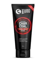 Beardo Activated Charcoal Peel Off Mask for Men, 100g | Charcoal Face Mask for Glowing Skin | Detoxing Facial Kit for Men | Peel Off Mask Men For Oily & Dirt free skin - Fast UK Delivery