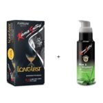 KamaSutra Combo of Extended Pleasure 12 Condoms and Aloe Vera Vitamin E Lubricants (50ml) - Fast UK Delivery