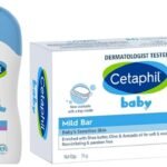 Cetaphil Baby Massage Oil, 200 ml, White&Cetaphil Baby Mild Bar 75gm, Kids Soap for Bath, White, Medium - Fast UK Delivery