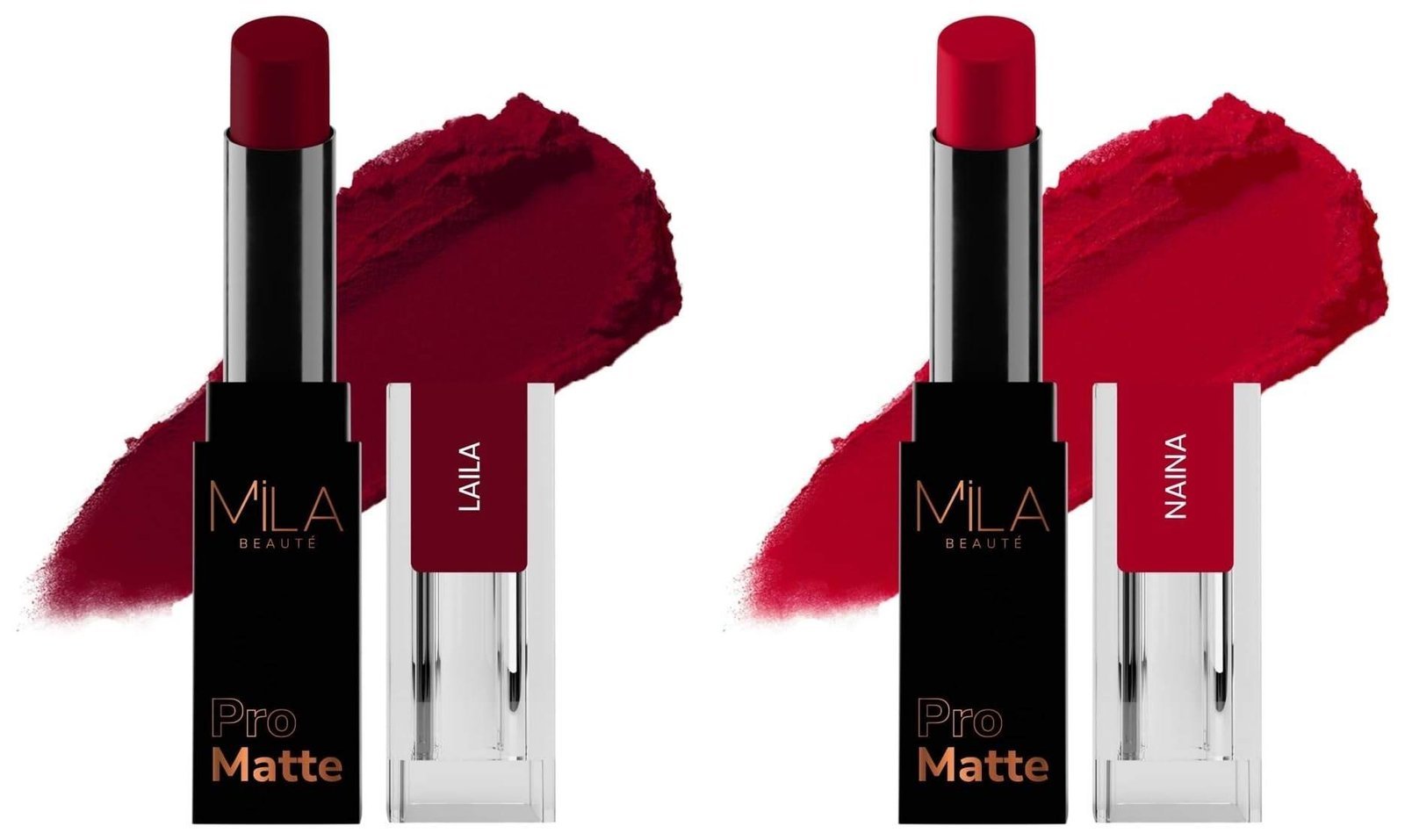 uk61qmd14jrDL-1-1.jpg MILA Beaute Pro Matte Lipstick | Creamy Matte Lipstick | Shade - Laila, 4.2g Pro Matte Lipstick | Creamy Matte Lipstick | Shade - Naina, 4.2g - Fast UK Delivery - Image 1