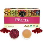 TEACURRY Rose Petal Tea - 30 Rose Tea Bags | Helps Lose Weight, Boosts Digestion, Relieves Anxiety, Increases Skin Glow | Rose Tea Petals | Petals Tea Bag Detox - Fast UK Delivery