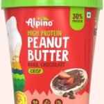 ALPINO High Protein Dark Chocolate Peanut Butter Crisp 1kg - Roasted Peanuts, Dark Chocolate, Whey Protein & Pea Protein 30g Protein, Gluten Free - High Protein Peanut Butter Crispy - Fast UK Delivery