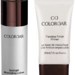 Colorbar Cosmetics Flawless Finish Primer, Transparent, 30 ml,Colorbar Spotlight Illuminating Lotion, 30ml - Fast UK Delivery