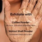 mCaffeine Shimmer Body Scrub With Coffee | For Smooth & Glowing Skin | for both men and women | exfoliating body scrub - 150gm - Fast UK Delivery - Image 5