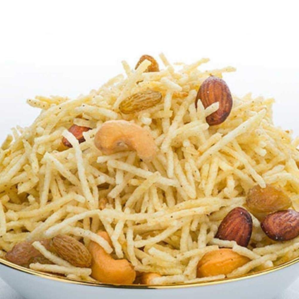 uk61rf5hfZs7L-1-1.jpg Organic Bites Jodhpuri Kaju Badam Laccha Cashew , Almond , Potato Sticks Mixture (Marvari Flavour) Dry Fruit Aloo Lachha - 400 gm - Fast UK Delivery - Image 1