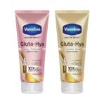 Vaseline Gluta-Hya Flawless Glow, 200Ml + Gluta-Hya Dewy Radiance, 200Ml Lotion - Fast UK Delivery