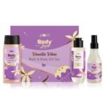Plum BodyLovin' Vanilla Vibes Bath & Body Gift Set | Body Wash | Body Mist | Body Oil | Long-Lasting Warm Vanilla Fragrance | Gift Set For Women | Gifting For Birthday, Valentine's, Anniversary, Rakhi & Special Occasions| Premium Gift Packaging | Pack Of 3 - Fast UK Delivery