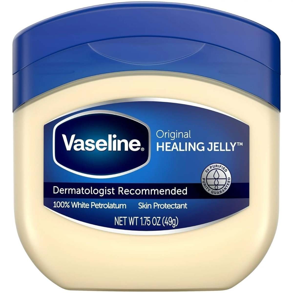 uk61sA6oG3DkL-1-1.jpg Vaseline Pack Of 3 : 100% Pure Petroleum Jelly, 1.75 Oz / 49 Gr Jars (Pack Of 3) - Fast UK Delivery - Image 1