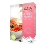 Gaia Strawberry Corn Flakes Source Of Diatrary Fibre 350 Gm | No Artificial Flavour | No Trans Fat | Zero Cholestrol | Protein| Rich In Calcium | Corn Flakes, Breakfast Cereal - Fast UK Delivery