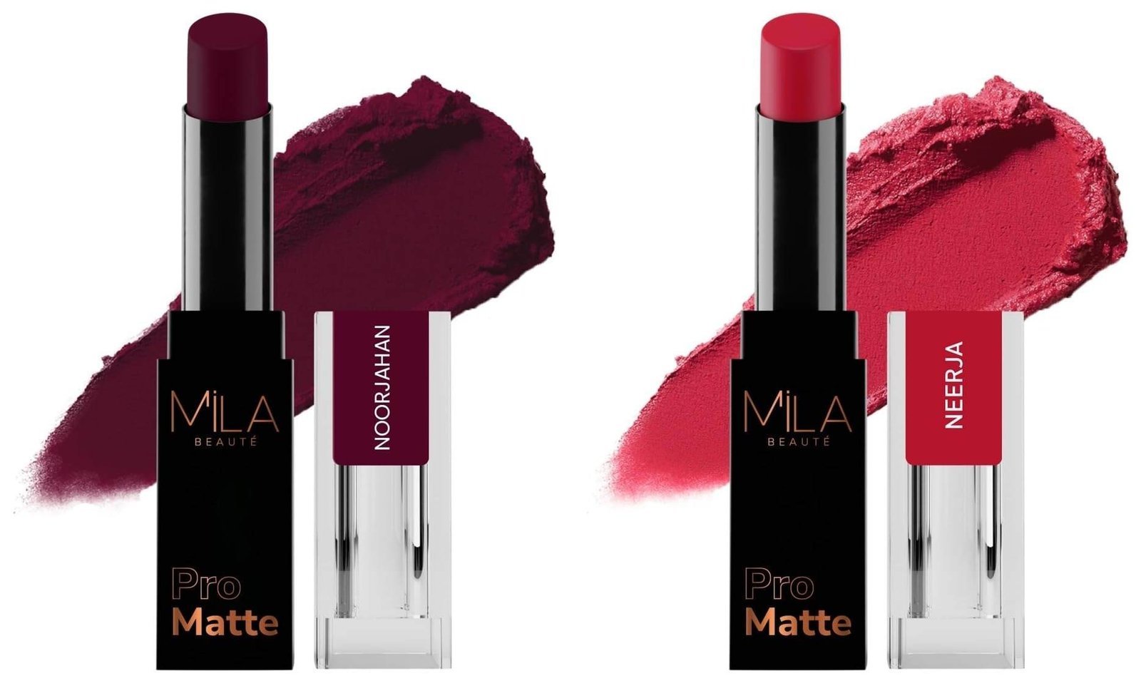uk61sDVLH1XL-1.jpg MILA Beaute Pro Matte Lipstick | Creamy Matte Lipstick | Shade - Neerja, 4.2g Pro Matte Lipstick | Creamy Matte Lipstick | Shade - Noorjahan, 4.2g - Fast UK Delivery - Image 1