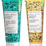 Aroma Magic Sunscreen Sun Block Lotion, Spf 30, 100Ml And Aloe Vera Sun Screen Gel, 100Ml|For All Skin Types - Fast UK Delivery