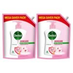 Dettol Liquid Handwash Refill - Skincare Moisturizing Hand Wash, 1350 ml, Pack of 2 | Germ Defence Formula | 10x Better Germ Protection - Fast UK Delivery