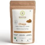 Rooted Actives Siberian Chaga Mushroom Capsules (60Gm) | Blood Sugar, Heart & Immunity | Usda Organic | 35% Beta Glucans | Certified Organic Siberian - Fast UK Delivery