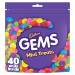 Cadbury Gems Chocolate Home Treats Pack, 142.2g/126.4g (Grammage may vary) - Fast UK Delivery