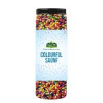 Organic Bites Colourful Chini mini Sugar Coated Saunf (Tini mini) - Colourful Fennel Seeds Mouth Freshnenr - 400 gm (200 gm X 2 Jar) - Fast UK Delivery