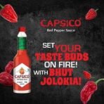 DABUR Capsico Red Pepper Sauce -60 Grams|Red Hot Sauce|For Pizza, Pasta, Sandwich & Mocktails|Made With Fresh Bhut Jolokia Pepper: Spiciest Chilli|Pure & Authentic Chilli Sauce|No Artificial Flavours - Fast UK Delivery - Image 3