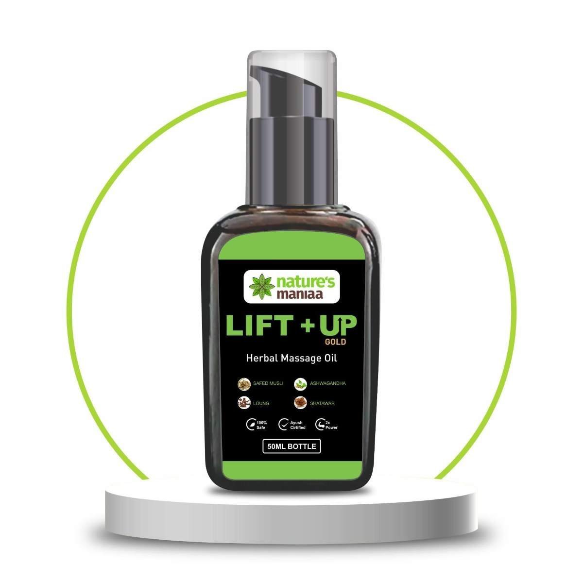 uk61u4krHsLkL-1.jpg Nature Mania Pure Extra New Lift-up (Massage Oil) | Massage Oil For Men's 50 Ml Pack Of 1 | Made with Natural Ingredients - Fast UK Delivery - Image 1