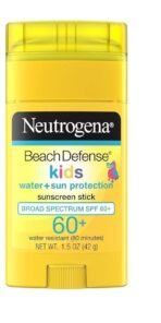 Neutrogena Beach Defense Kids Sunscreen Stick For All Skin Types SPF 60+ 42g - Fast UK Delivery