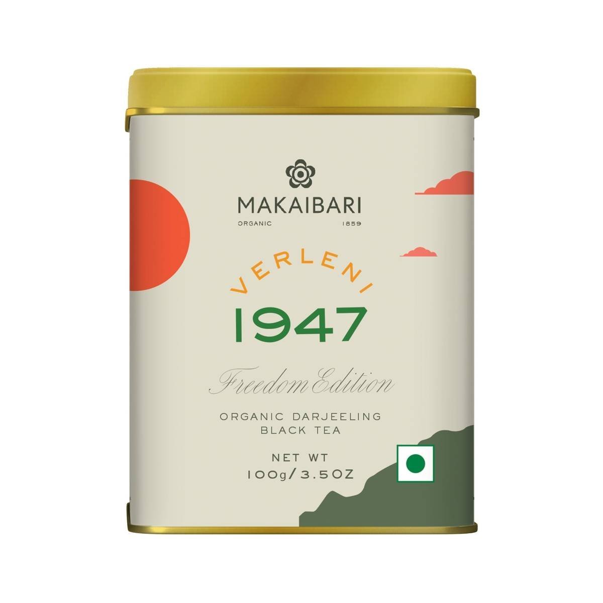 uk61ua6ThZP6L-1-1.jpg Makaibari Freedom Edition Verlini 1947 - A Special Brew of Limited Edition Swadeshi Black Tea - Fast UK Delivery - Image 1