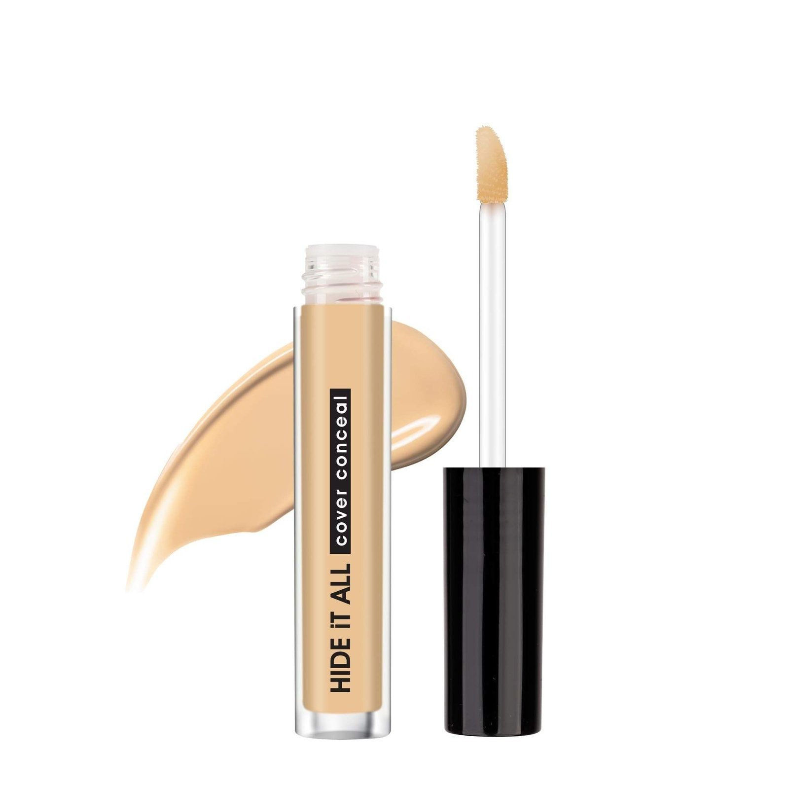 uk61utwe158SL-1-1.jpg Hilary Rhoda Hide It All Cover Conceal | Conceals Masks, Scars & Dark Circles | High Coverage Concealer | With Shea Butter | Matte Finish | Cruelty-Free & Vegan (Neutral - Shade 3, 3.7ml) - Fast UK Delivery - Image 1