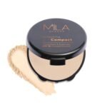 Mila Beaute Perfecting Compact Powder | Natural Matte Finish| Longstay with SPF 15 | Minimized Pores and Finelines | Controls Shine | Lightweight Compact Powder |Shade - (Ivory 16g) - Fast UK Delivery