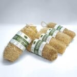 Thanjai Natural Loofah Bath Scrubber 5 pieces | 100% Organic | Shower Face Back and Body Exfoliating Sponge, 5 Large Loofah Scrubbers - Fast UK Delivery