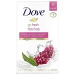 Dove Beauty Bar For Softer and Smoother Skin Pomegranate and Lemon Verbena More Moisturizing Than Bar Soap 3.75 oz Pack Of 6 (USA) - Fast UK Delivery
