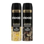 Axe Dark Temptation Long Lasting Deodorant Bodyspray For Men 215 ml & Axe Gold Temptation Long Lasting Deodorant Bodyspray For Men 215 ml - Fast UK Delivery