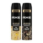 Axe Dark Temptation Long Lasting Deodorant Bodyspray For Men 215 ml & Axe Gold Temptation Long Lasting Deodorant Bodyspray For Men 215 ml - Fast UK Delivery