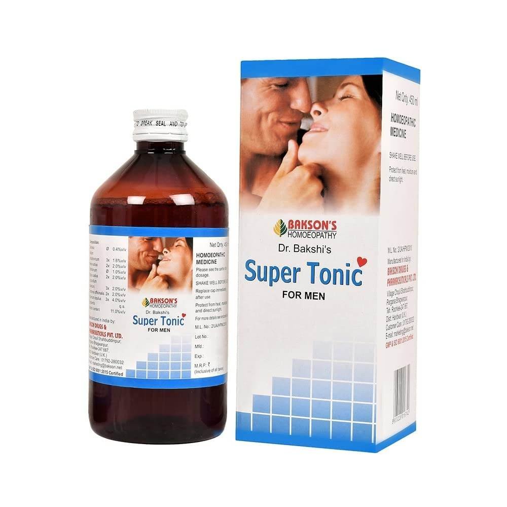 uk61vc057NqL-1.jpg Dr. Bakshi's BAKSON'S HOMOEOPATHY Bakson's Homoeopathy Super Tonic Syrup (450ml) - Fast UK Delivery - Image 1