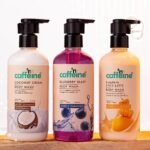 mCaffeine Body Wash with 3 Different Fragrances | Pure Bliss for Soft, Aromatic Skin Coconut Cream, Pumpkin Spice Latte & Blueberry Blast Shower Gel Trio For Both Women and Men -300 ml Each - Fast UK Delivery
