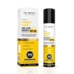 Dr. Sheth's Ceramide & Vitamin C Long lasting Sunscreen SPF 50+ PA++++ 6 hrs Advanced UV & Tan Protection For All Skin Types | No White Cast| Non-Greasy & Quick-Absorbing | For Women & Men | 50g - Fast UK Delivery
