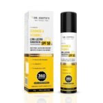 Dr. Sheth's Ceramide & Vitamin C Long lasting Sunscreen SPF 50+ PA++++ 6 hrs Advanced UV & Tan Protection For All Skin Types | No White Cast| Non-Greasy & Quick-Absorbing | For Women & Men | 50g - Fast UK Delivery