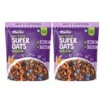 ALPINO High Protein Super Rolled Oats Chocolate 2kg (1kg Pack of 2) - Rolled Oats, Natural Peanut Butter & Cocoa Powder Protein, No Added Sugar & Salt, Gluten Free As Seen on Shark Tank India - Fast UK Delivery