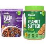 Alpino Peanut Butter Super Oats Chocolate Super Oats + Peanut Butter Crunch 1 kg each combo - Fast UK Delivery