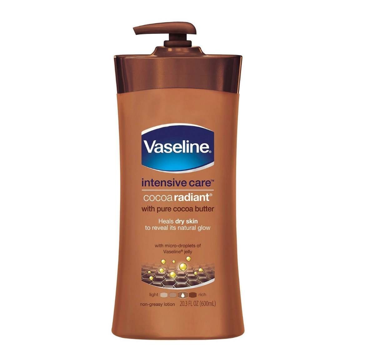 uk61w9T2wQ91L-1-1.jpg Vaseline Intensive Care Cocoa Radiant Lotion - 600 ml - Fast UK Delivery - Image 1