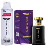 Park Avenue Men Voyage Signature Deo 220Ml And Euphoria Eau De Parfum, 100Ml | Fresh Long Lasting Amber Fragrance Spray - Fast UK Delivery