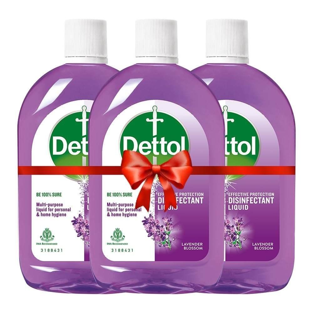 uk61wVGg05qML-1-1.jpg Dettol Liquid Disinfectant Lavender Blossom, 550ml - Pack of 3 - Fast UK Delivery - Image 1