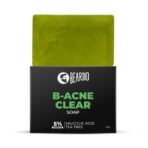 Beardo B- Acne Clear Soap for Men 75g | With Tea Tree and Salicylic Acid | Clean Clear Skin | For Body Acne and Skin Purification | B-acne | For All Skin Types - Fast UK Delivery