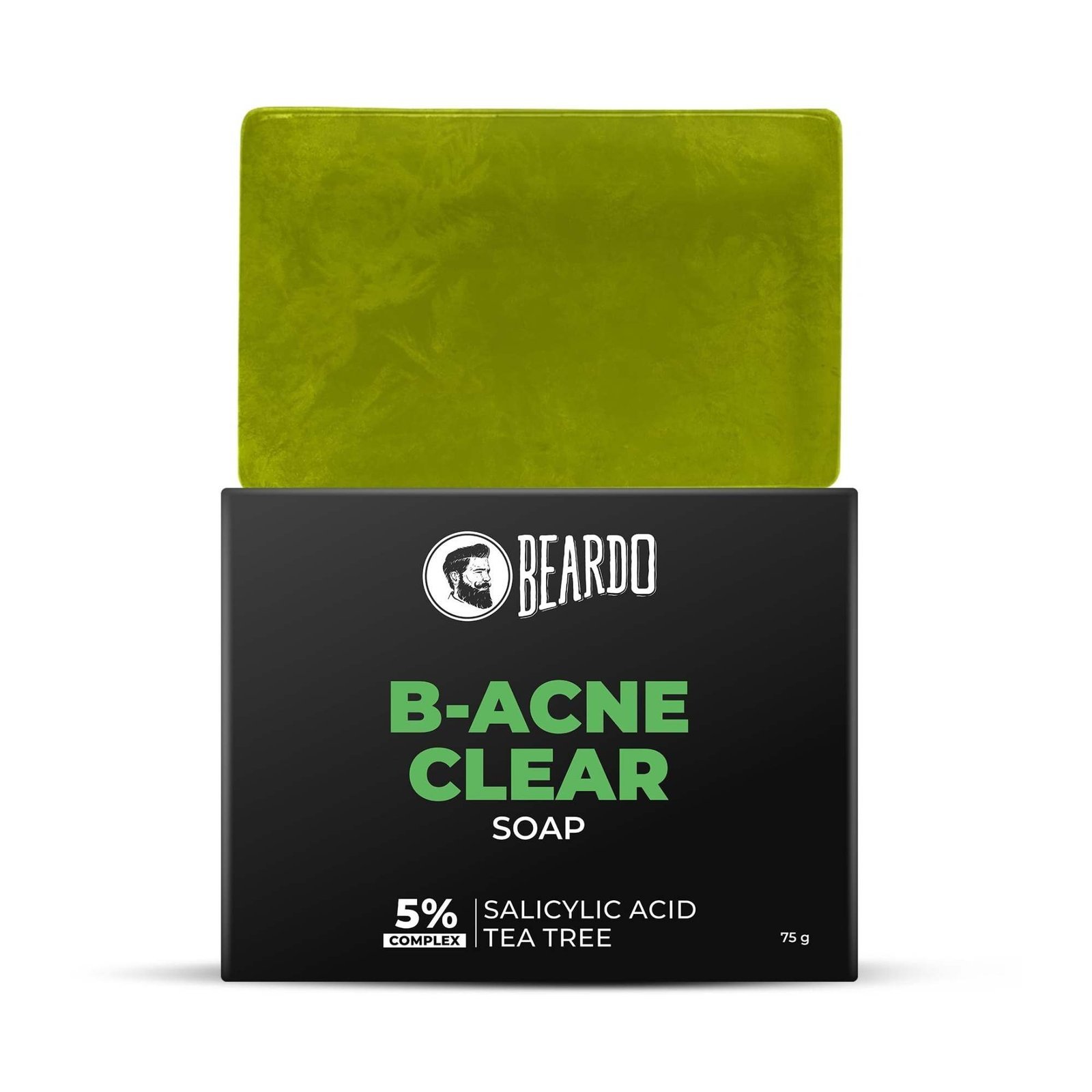 uk61wWsxaBd3L-1-1.jpg Beardo B- Acne Clear Soap for Men 75g | With Tea Tree and Salicylic Acid | Clean Clear Skin | For Body Acne and Skin Purification | B-acne | For All Skin Types - Fast UK Delivery - Image 1