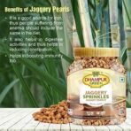 Dhampure Speciality Jaggery Sprinkles,700G,Chemical Free Jaggery,No Sulphur,No Coloring Agent & Preservatives,Nutrient Rich Gud Powder,Hand Crushed Jaggery Powder Pearls From Jaggery Block - Fast UK Delivery - Image 5