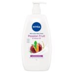 NIVEA Passionfruit & Monoi Oil Body Wash (1L), Rich Lather Shower Gel for Healthy Moisturised Skin, Shower Cream with Fresh Mild Scent for Effective Body Cleansing, detox cleanse, best body wash, soap - Fast UK Delivery