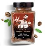 Rage Coffee Silk Blend Instant Coffee | Belgian Chocolate Silk Blend Flavoured Coffee 60 GMs | | 100% Pure Instant Coffee | Premium, Bold & Smooth - Fast UK Delivery