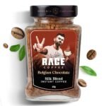 Rage Coffee Silk Blend Instant Coffee | Belgian Chocolate Silk Blend Flavoured Coffee 60 GMs | | 100% Pure Instant Coffee | Premium, Bold & Smooth - Fast UK Delivery