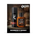 Beardo Whisky Smoke Deodorant 120ml & Bourbon Perfume 50ml for Men Giftset | Eau De Parfum & Body Spray | Spicy, Woody - Oudh | Long Lasting Mens Perfume | Date night fragrance | Valentines day gift for husband | Gift for boyfriend | Gift for Men - Fast UK Delivery