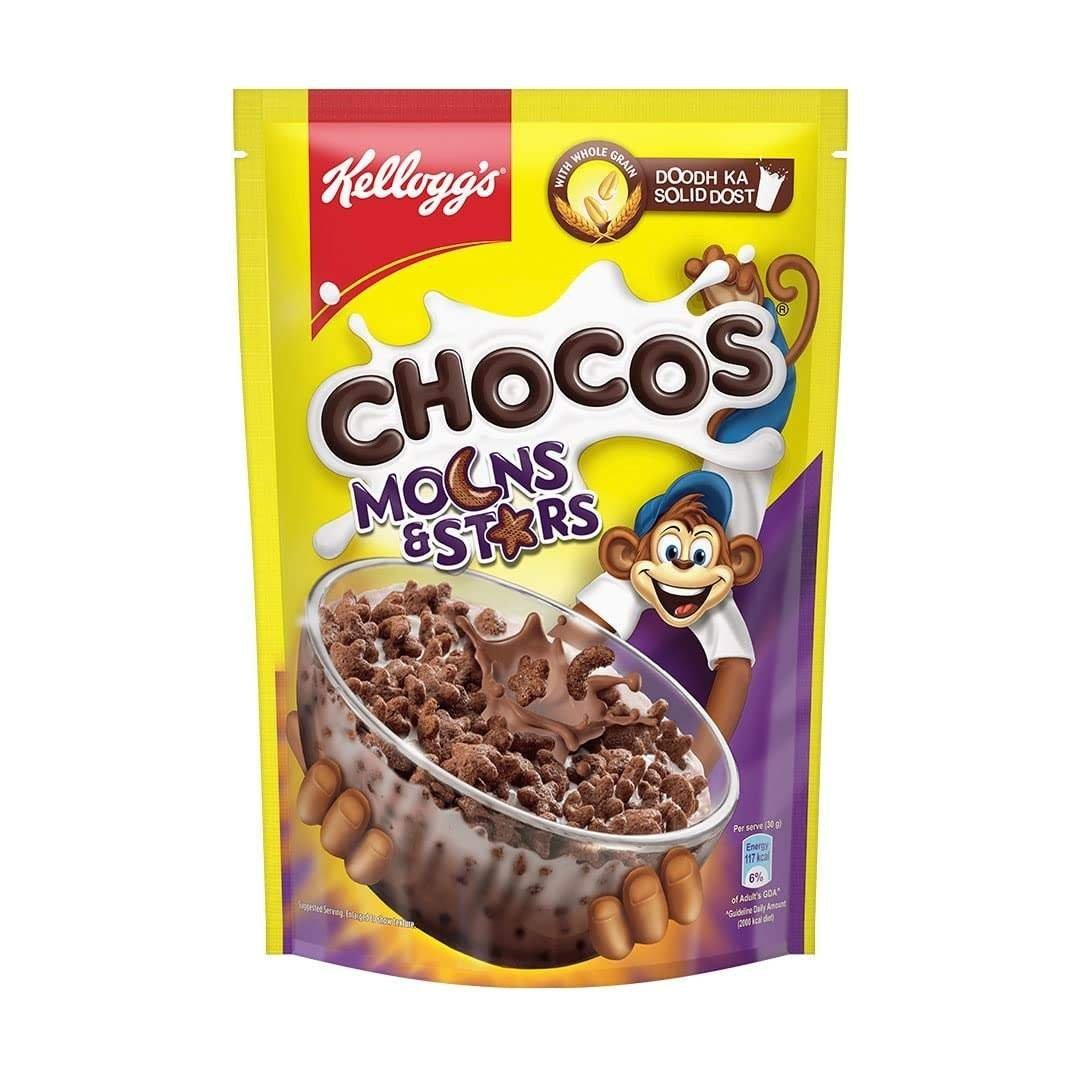 uk61xGJO7tuqL-1-1.jpg Kellogg's Chocos Moon and Stars, 350g - Fast UK Delivery - Image 1